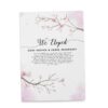 "We Eloped" Cards, Sakura Cherry Blossom Elopement Announcements, Elopement Announcement Cards elopement154