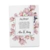 Just Married Elopement Announcement Cards, Pink Flowers and Bird Elopement Announcement Cards elopement83