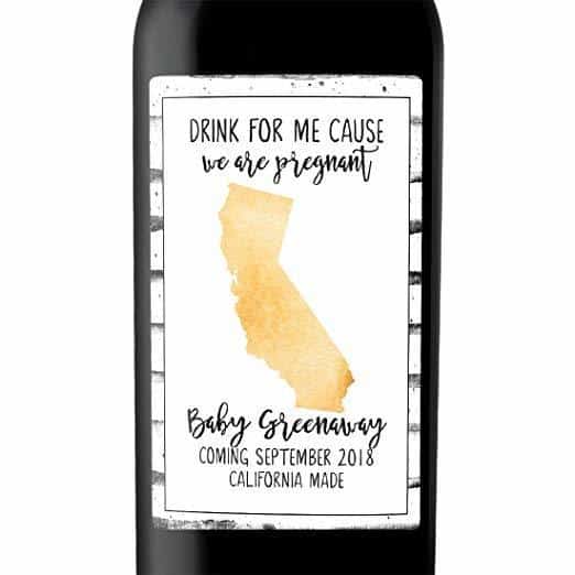 "California Made" Wine Bottle Label Stickers