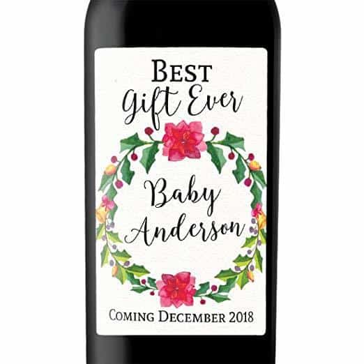 "Best Gift Ever" Wine Bottle Label Stickers