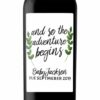 "Baby Party" Wine Bottle Label Stickers Pregnancy Announcement, Baby Announcement Wine  -   bwinelabel60