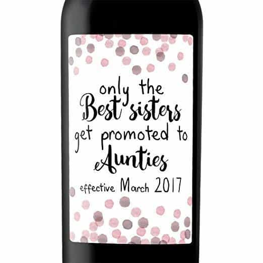 "Best Sisters" Wine Bottle Label Stickers