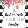 "BFF to Aunties" Wine Bottle Label Stickers