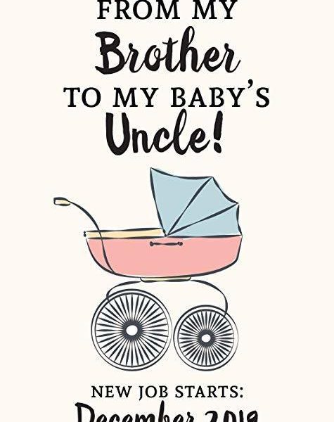 "From Brother to Uncle!" Wine Bottle Label Stickers Pregnancy Announcement, Baby Announcement Wine  -   bwinelabel56