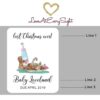 Best Christmas Ever Baby Pregnancy Announcement Wine Labels, Personalized, Customizable, Holiday Pregnancy bwinelabel88