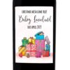 Christmas Wish Came True Baby Pregnancy Announcement Wine Labels, Personalized, Customizable, Holiday Pregnancy bwinelabel87