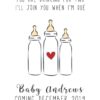 "Join you when I'm Due" Wine Bottle Label Stickers
