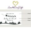 Baby Loveland Personalized Mini Champagne Bottle Label Stickers for Baby Shower Party