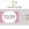Our Baby! Personalized Mini Champagne Bottle Label Stickers for Baby Shower Party