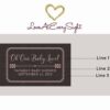 Baby Love! Personalized Mini Champagne Bottle Label Stickers for Baby Shower Party