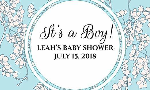 It's A Boy! Personalized Mini Champagne Bottle Label Stickers for Baby Shower Party