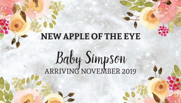 Apple of the Eye Personalized Mini Champagne Bottle Label Stickers for Baby Shower Party