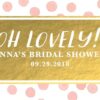 Oh Lovely! Personalized Mini Champagne Bottle Label Stickers for Bridal Shower, Bachelorette and Engagement Party