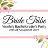 Bride Tribe III Personalized Mini Champagne Bottle Label Stickers for Bridal Shower, Bachelorette and Engagement Party