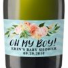 Oh My Boy! Personalized Mini Champagne Bottle Label Stickers for Baby Shower Party