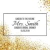 Bridal Shower Personalized Mini Champagne Bottle Label Stickers for Bridal Shower, Bachelorette and Engagement Party