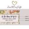 Places We'll Go! Personalized Mini Champagne Bottle Label Stickers for Bridal Shower, Bachelorette and Engagement Party