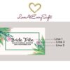 Bride Tribe IV Personalized Mini Champagne Bottle Label Stickers for Bridal Shower, Bachelorette and Engagement Party