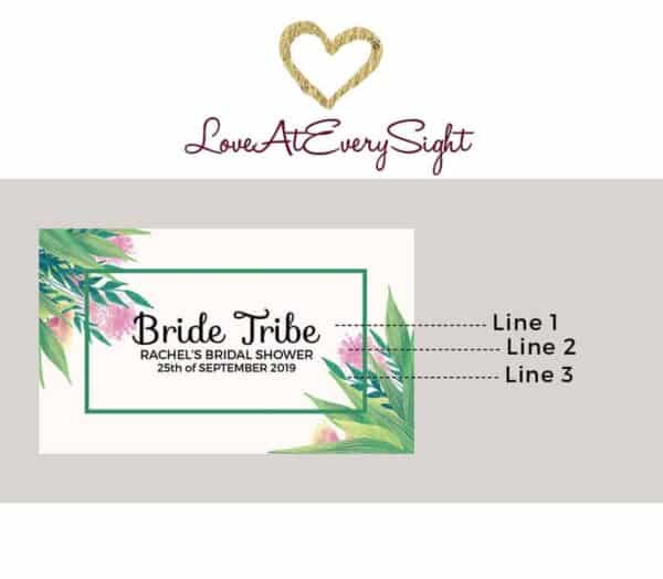 Bride Tribe IV Personalized Mini Champagne Bottle Label Stickers for Bridal Shower, Bachelorette and Engagement Party