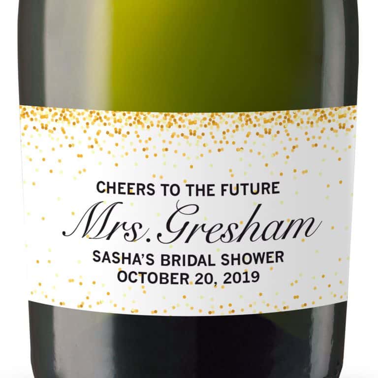 Cheers to the future Mini Champagne Bottle Labels for Bridal Shower, Bridal Shower Mini Champagne Bottle Labels, Custom Label MN#119