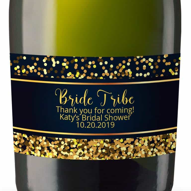 Bride Tribe Mini Champagne Bottle Labels for Bridal Shower, Bridal Shower Mini Champagne Bottle Labels, Custom Champagne Label MN#121
