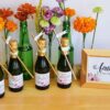 Soon-To-Be Personalized Mini Champagne Bottle Label Stickers for Bridal Shower, Bachelorette and Engagement Party