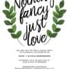 Nothing Fancy Just Love Casual BBQ Party Wedding Reception Invitation Cards elopement101