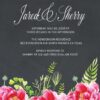 Chalkboard Wedding Reception Invitation Cards, Casual Party, BBQ Party for Elopement Wedding Reception Cards elopement106