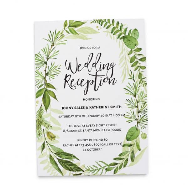 Elegant Elopement Reception Invitation Cards for Casual Party, BBQ Party Elopement Wedding Reception Invitation Cards elopement119