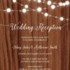 Rustic Wedding Reception Cards, Casual Party Wedding Elopement Cards elopement127