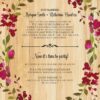 Rustic Floral Casual BBQ Reception Invitation Party, Wedding Elopement Reception Cards elopement135