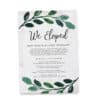 Vintage We Eloped BBQ Party Invitation, Elopement Wedding Reception Party Invite Cards elopement158