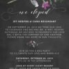 We Eloped Party Invites, BBQ Casual Chalkboard Party Invitations Wedding Reception Invitation Cards elopement159