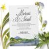 Wedding Reception Invitation Cards, Lake, Mountains Casual Party, BBQ Invitation Cards elopement171