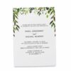 Elopement Reception Invitation Cards, Wedding Reception Invitations, Greenery Simple and Minimalistic Invitation Card elopement213