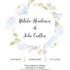 Elopement Reception Party Invitations, Casual Wedding Reception Cards, Printed Printable Wedding Party Card, Gentle Floral Design elopement248
