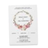 Elopement Reception Invitation Cards, Wedding Reception Invitations, Floral Invitation Card- Floral Wreath Design elopement270