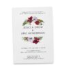 Summer Elopement Reception Invitation Cards, Wedding Reception Invitations, Floral Invitation Card- Garden Wreath Design elopement272