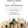 Rustic Elopement Reception Invitation Cards, Wedding Reception Invitations, Floral Invitation Card- Lantern with Leaves Design elopement274