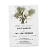 Rustic Elopement Reception Invitation Cards, Wedding Reception Invitations, Floral Invitation Card- Lantern Tree Design elopement275
