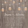Rustic Elopement Cards with String Lights and Mason Jars elopement40