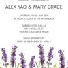 Lavender Wedding Reception Cards, Floral Elopement Reception Invitations for Casual Party, BBQ Party and Dinner elopement80-2