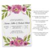 Floral Geometric Frame Spring Wedding Reception Invitations, Casual Elopement Party Cards Flower elopement365