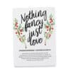 Nothing Fancy Just Love Elopement Announcement Cards, Christmas, Holiday Wedding Elopement Card, Announcement Cards elopement179