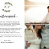 Just Married, Flat Elopement Announcement Cards with Photos, Personalized Post-Wedding Notice, Marriage Announcement Cards elopement196