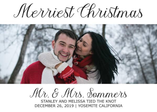 Merriest Christmas Elopement Announcement Cards, Christmas, Holiday Wedding Elopement Card, Announcement Cards elopement216