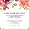 LoveAtEverySight Elopement Announcement Invitation "Fresh Garden", Wedding Announcement cards, Customizable Wedding Elopement #222 elopement222