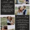 Rustic Elopement Announcement Cards, Add your own photos Wedding Announcement Cards, Printed and Printable Elopement Announcement Cards elopement236