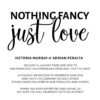 Nothing Fancy Just Love , Floral Elopement Announcement Cards, Wedding Elopement Card, Marriage Announcement Cards elopement242