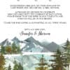 Elopement Announcement Cards, Wedding Announcement Cards, Printed and Printable Elopement Announcement Cards - Winter Mountain Design elopement266